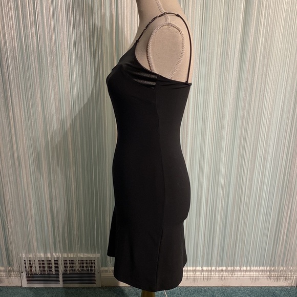Black One Shoulder Mini Dress Size Small - Picture 6 of 17